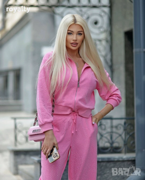Розов Стилен Дамски Комплект , снимка 1