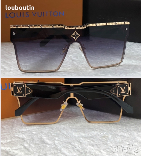 Louis Vuitton 2022 висок клас мъжки слънчеви очила унисекс дамски тип маска, снимка 1