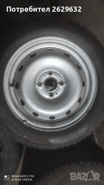 Джанти с гуми за Нисан Микра К 14, снимка 1