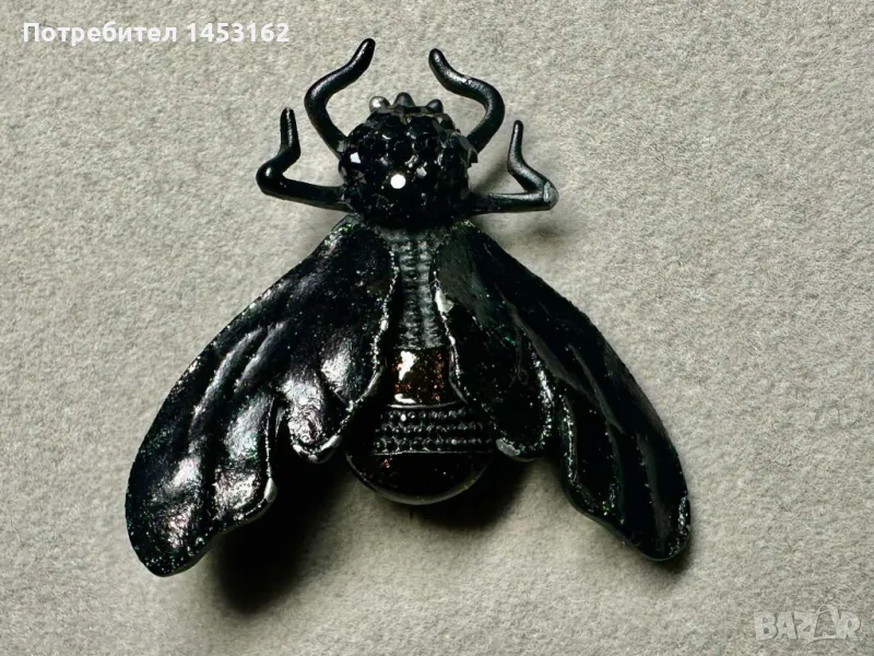 Брошка"Муха", снимка 1