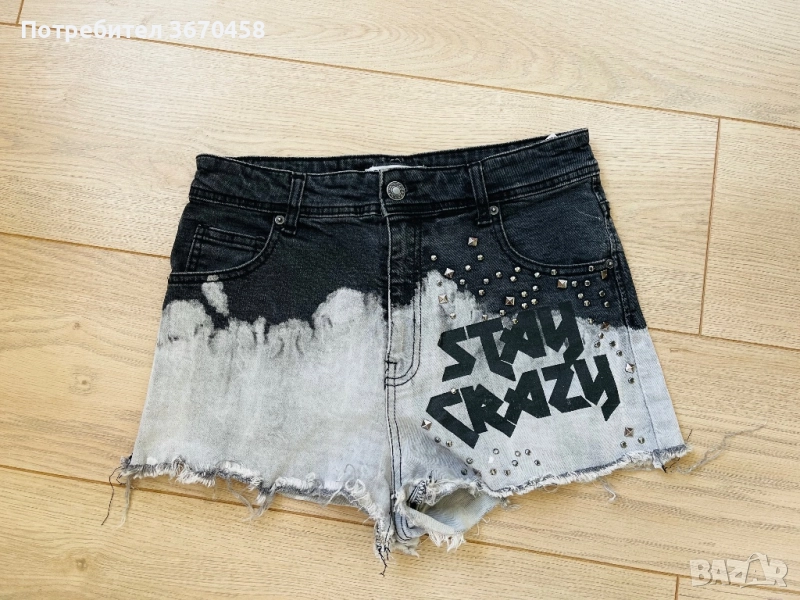 Дамски къси дънкови панталони размер 27 ХС/С, снимка 1