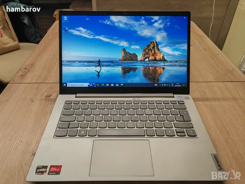 Супер лаптоп Lenovo ThinkBook 14 с 6-ядрен Ryzen 5 5500U 14" FHD, 256GB, 8 GB DDR4 Windows 10Pro , снимка 1