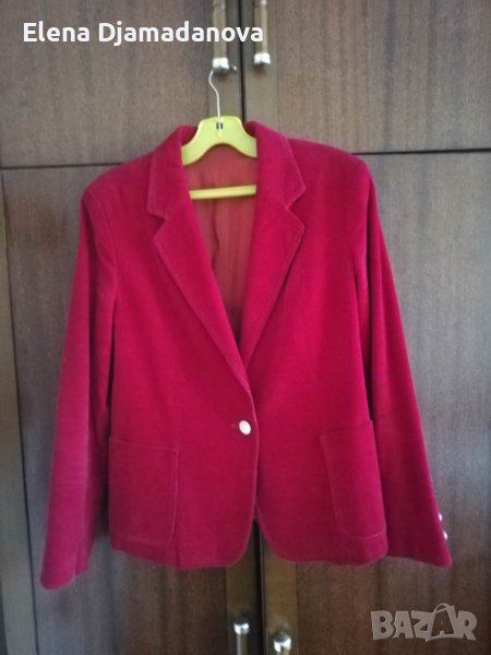 Дамско сако от кадифе + подарък , снимка 1