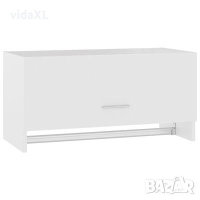 vidaXL Гардероб, бял, 70x32,5x35 см, ПДЧ(SKU:808242, снимка 1