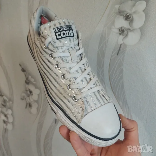 кецове / маратонки Converse Fragment Design x Chuck Taylor All Star Low 'Silver Stripe'  номер 44 ,5, снимка 1