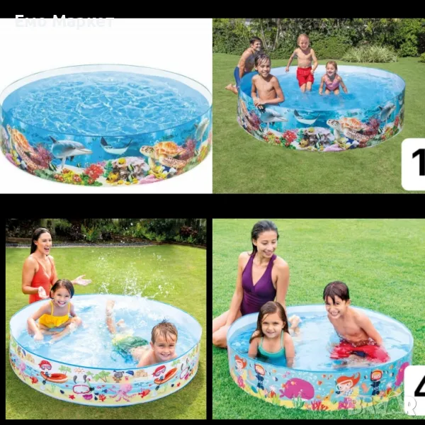 PVC Басейни Intex 58472NP за деца с уникални дизайни - За летните игри и забавления!, снимка 1