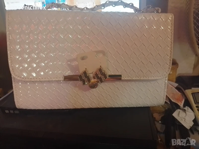 дамска чанта+обеци65, снимка 1