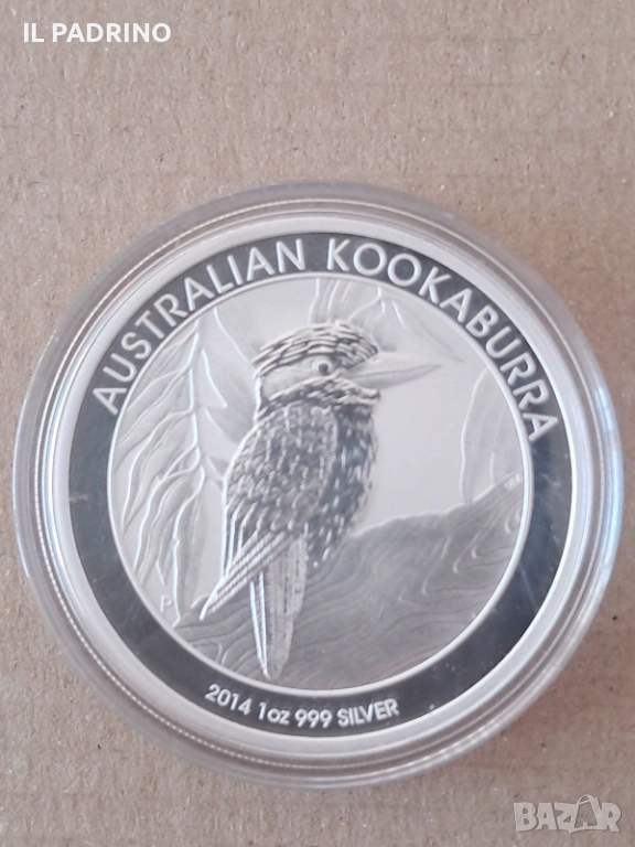 Кукабура сребро 1 oz унция 2014 , снимка 1