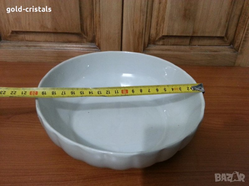 Стар български порцелан купа за салата, снимка 1