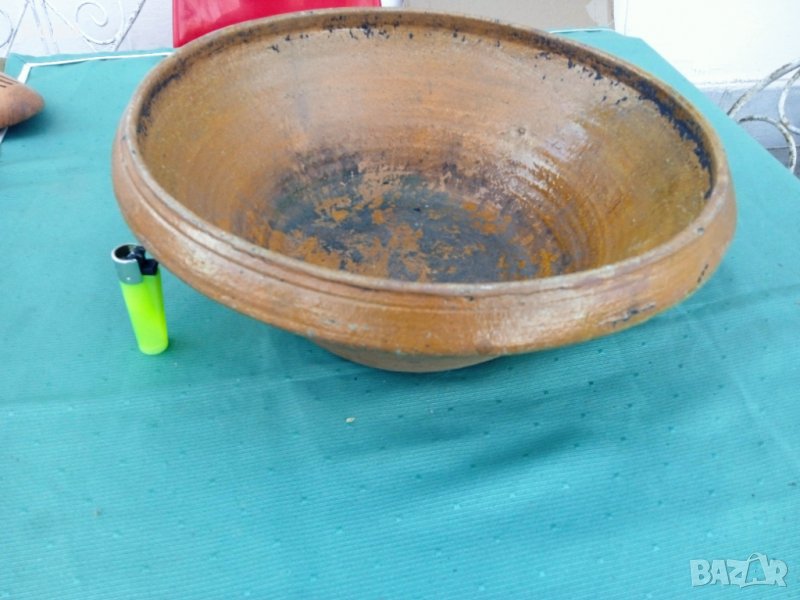 Стара глинена голяма купа, снимка 1