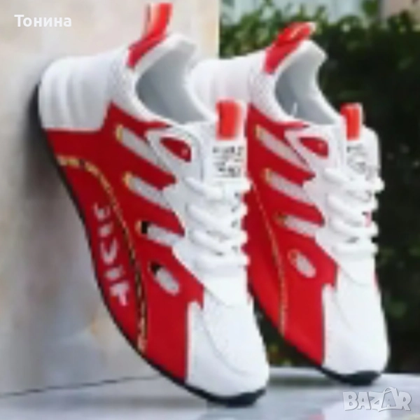 Мъжки маратонки в червено, снимка 1