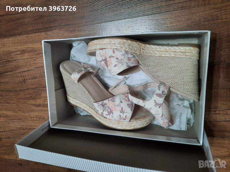 Дамски сандали на платформа, снимка 1