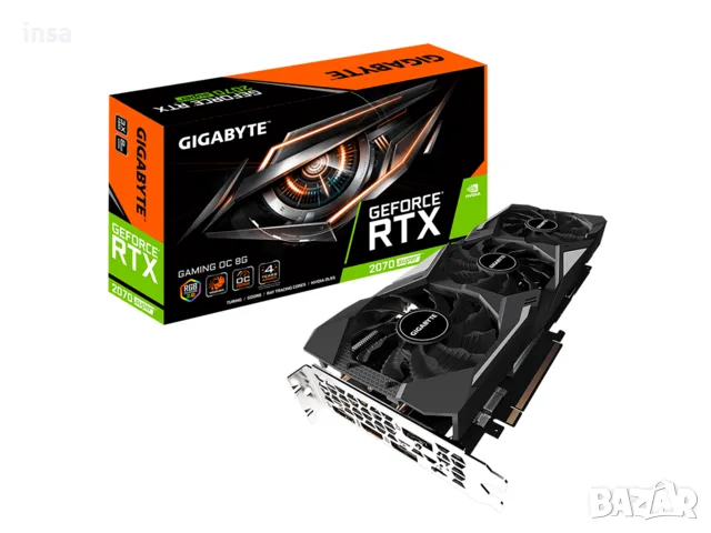 Видеокарта Gigabyte RTX 2070 SUPER Gaming OC 8GB GDDR6 GV-N207SGAMING-OC-8GC 2070S ~2080, снимка 1