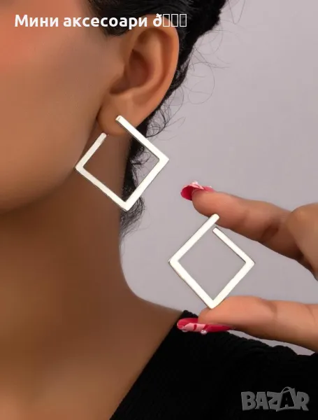 Обеци квадрат , снимка 1