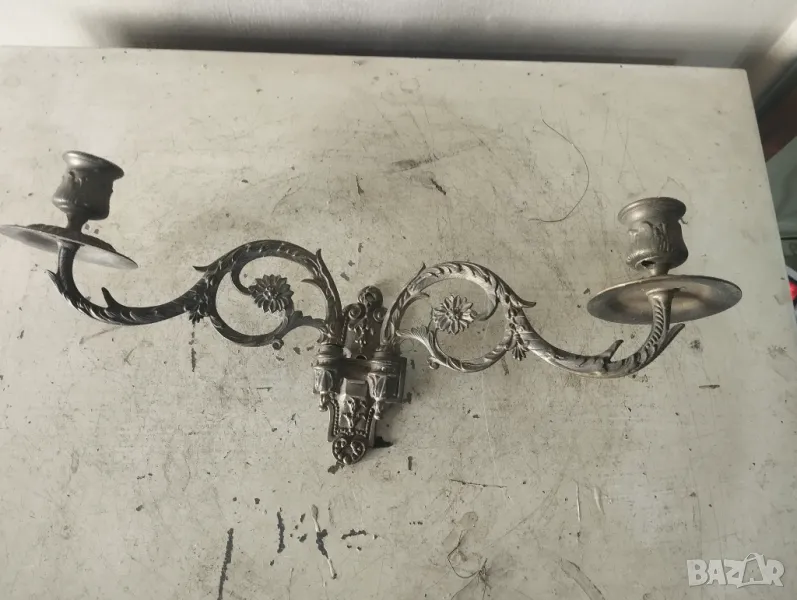 Бароков свещник за пиано,стена, снимка 1