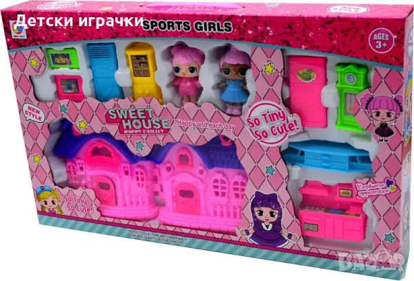 Детска къща за кукли ЛОЛ LOL с аксесоари , снимка 2 - Кукли - 48647293