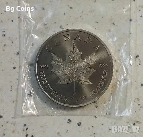 Титан 1 унция , снимка 2 - Нумизматика и бонистика - 52893368