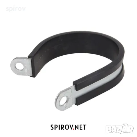 P‑скоба за кабели и маркучи метална с гумена подложка (6–70 mm), снимка 12 - Части - 55715841