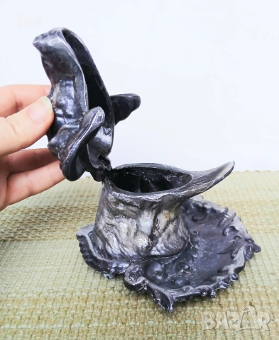 Винтидж метален пeпeлник Куче , снимка 4 - Антикварни и старинни предмети - 53438044