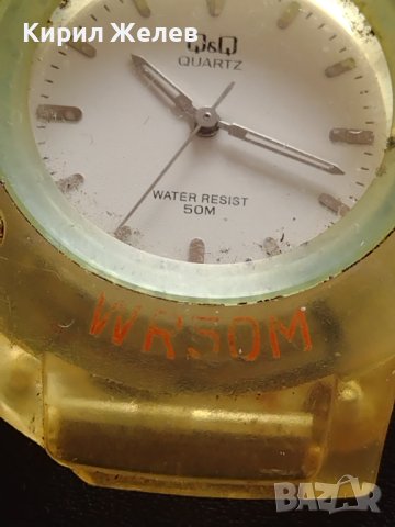 Модерен унисекс часовник Q/Q QUARTZ WATER RESIST много красив дизайн 38125, снимка 4 - Дамски - 40754115