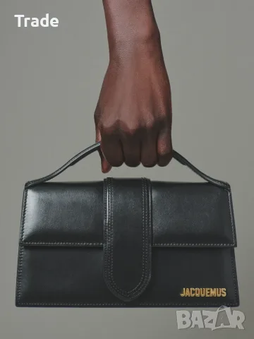 Оригинална кожена чанта Jacquemus Le Grand Bambino, снимка 6 - Чанти - 55929759
