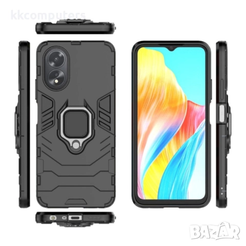 OPPO A38 4G Удароустойчив Ring Holder Калъф и Протектор, снимка 4 - Калъфи, кейсове - 52977572