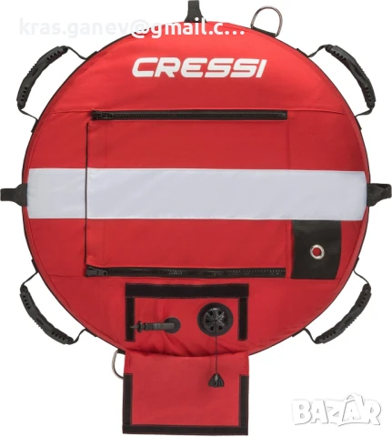 CRESSI буй за свободно гмуркане, надуваем маркер, плуване, снимка 3 - Водни спортове - 50533010