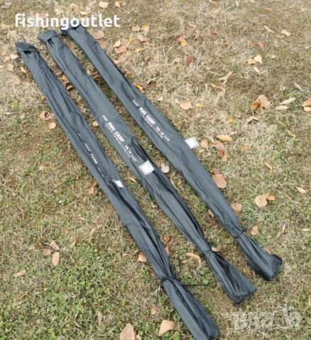 Висок клас шарански комплект. Три въдици 3.60мт и три макари 11 лагера, снимка 6 - Въдици - 48295775
