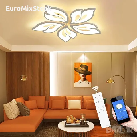 Смарт LED Полилей 60W, 4300 LM, Димируем с Дистанционно и Приложение