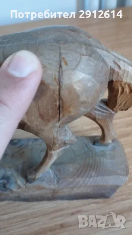 Фигурка кон от дърво, снимка 3 - Колекции - 50385284