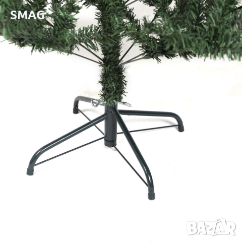 Коледна елха зелена с 400 клона, 1.5 м_1120659, снимка 3 - Други - 52329761