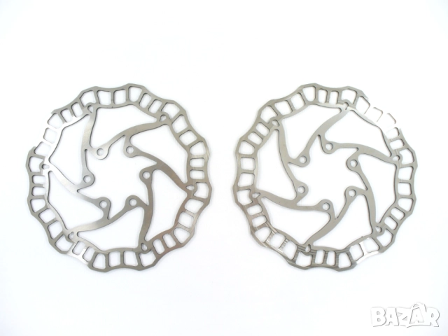 Quaxar Lynx 140mm 6-Bolt IS леки ротори дискове за спирачки за шосеен и МТБ планински байк, снимка 2 - Части за велосипеди - 51817310