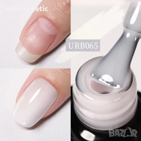 Без алергени! ПРОФЕСИОНАЛНА КАУЧУКОВА БАЗА 2 в 1 - UR SUGAR 7 мл, снимка 4 - Продукти за маникюр - 50593166