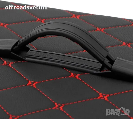 Черно с червено органайзер за багажник кутия за съхранение 40x30x30 см, снимка 4 - Аксесоари и консумативи - 50156265