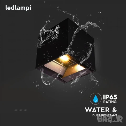 Соларна LED Градинска Лампа 9W 3в1 CCT Черна, снимка 4 - Соларни лампи - 50547394