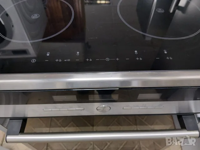 Иноксова свободно стояща печка с индукционни котлони Сименс Siemens с 2 години гаранция! , снимка 4 - Печки, фурни - 56230003