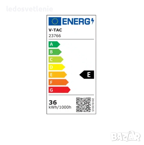 LED Панел V-tac 36W 60*60см за Открит (Външен) Монтаж или за Растер 2в1 , снимка 9 - Лампи за таван - 52674632