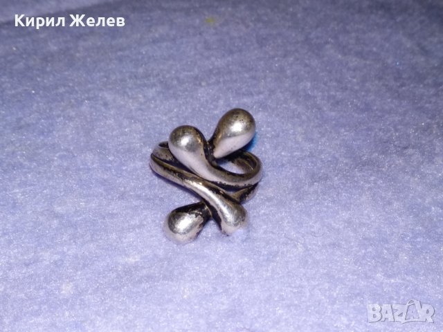 СТАР СРЕБЪРЕН ГОТИК АРТ ПРЪСТЕН - ПАНДЕЛКА ВИСОКА ПРОБА ЛАКИРАНО СРЕБРО 36143, снимка 11 - Антикварни и старинни предмети - 39460978