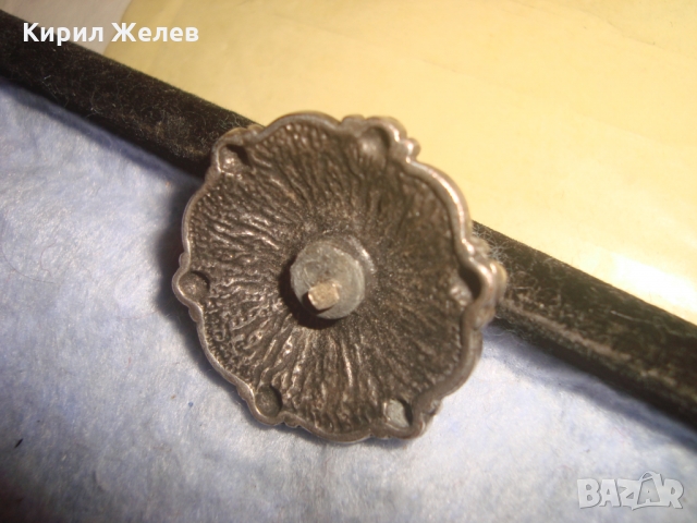 СТАРА ПОСРЕБРЕНА ФЛОРАЛНО ОРНАМЕНТИРАНА АРТ АПЛИКАЦИЯ 26319, снимка 5 - Други - 36107321