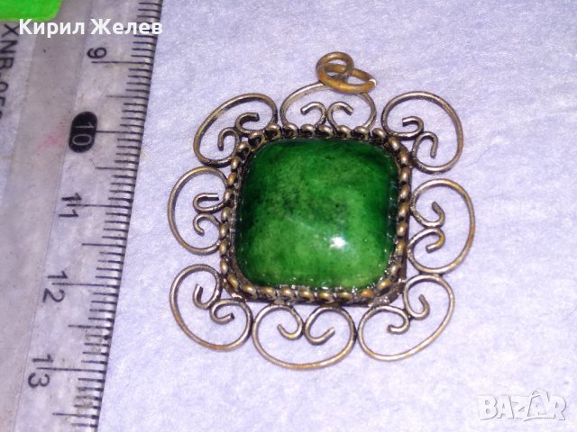 СТАРИНЕН ПОСРЕБРЕН ЕМАЙЛИРАН БРОНЗОВ ФИЛИГРАНЕН РЕТРО МЕДАЛЬОН МАЙСТОРСКА РЪЧНА ИЗРАБОТКА 38683, снимка 8 - Антикварни и старинни предмети - 41622830