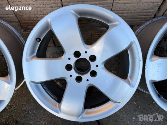 Оригинални алуминиеви джанти за Mercedes E W211 4X4 5x112 17 цола, снимка 4 - Гуми и джанти - 53817132