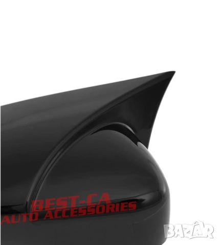 Капаци за огледала със щипки черен пиано лак Batman Style подходящи за Volkswagen Passat B7, CC, снимка 4 - Аксесоари и консумативи - 53017399