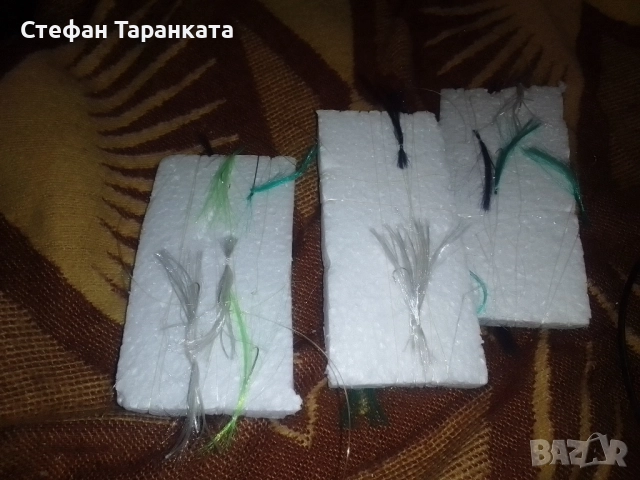 чепаретата със 10 куки с дълго рамо и ламета за чернокоп и костур с