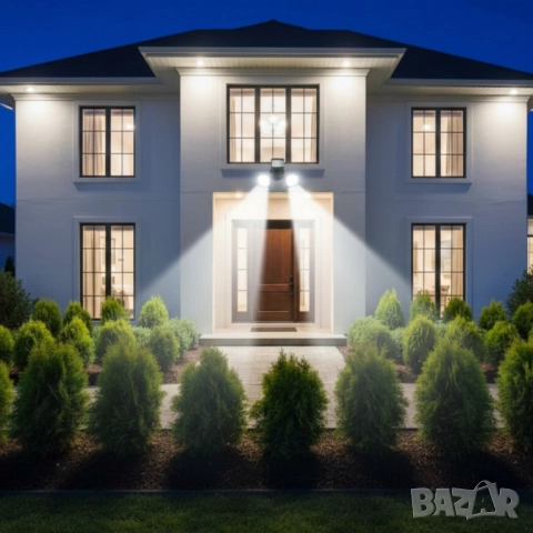 24W LED лампа с датчик за движение – 2000 lm и IP защита за всякакви условия, снимка 3 - Други - 51852449