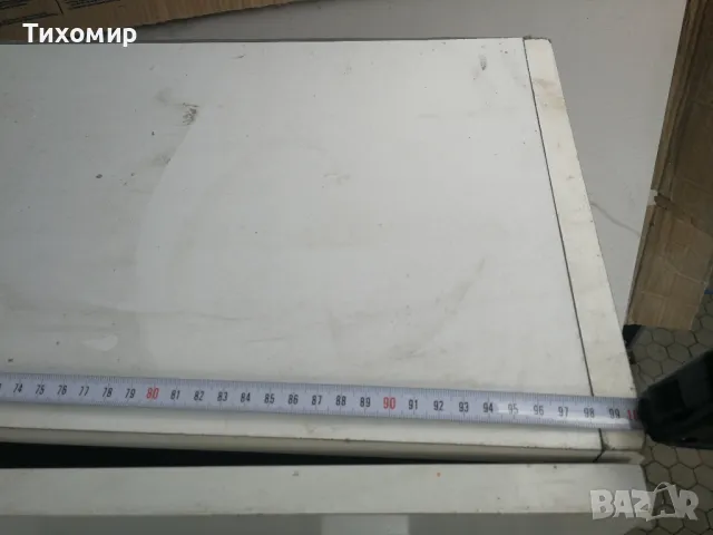 Бял стенен шкаф с рафт (100/60) , снимка 3 - Шкафове - 47558086