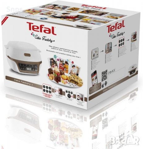 Уред за печене на мъфини Tefal 4 форми 5 програми, съвместими с Crispybake KD802112, снимка 2 - Други - 39119104