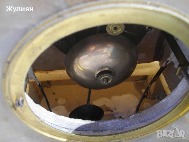 СТАР МРАМОРЕН КАМИНЕН ЧАСОВНИК, снимка 9 - Антикварни и старинни предмети - 41972672