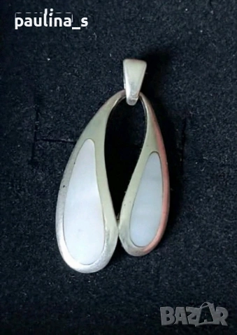 Две сребърни висулки / Педантив / Марково сребърно сърце "Follie Follie" Show и със седеф, снимка 10 - Колиета, медальони, синджири - 32733353