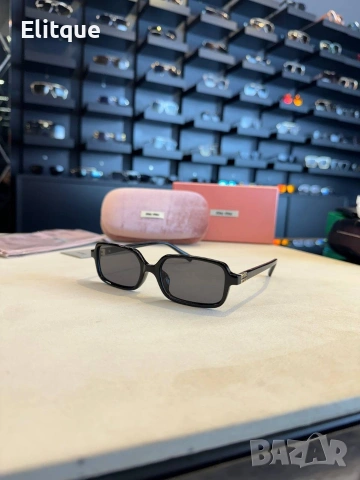 очила с черен обикновен калъф и ув защита miu miu , снимка 4 - Слънчеви и диоптрични очила - 53461309