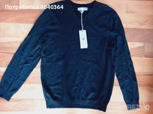 100%Merino Lyle&Scott M размер мъжки пуловер , снимка 2 - Пуловери - 47821538